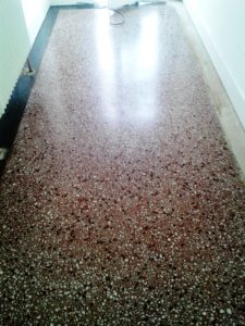 Terrazzo Tiled Floor After Cleaning in Southbourne