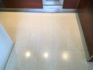 Terrazzo Kitchen Floor After Cleaning Skyline Apartments Manchester