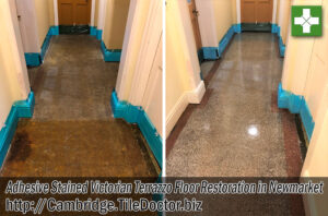 Victorian Terrazzo Floor Tiles Before After Renovation Newmarket