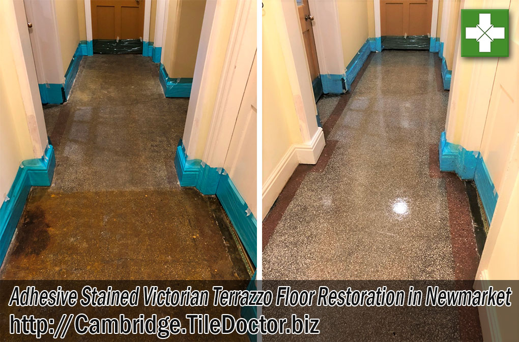 Victorian Terrazzo Floor Tiles Before After Renovation Newmarket