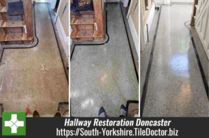 Terrazzo Hallway Floor Restoration Doncaster