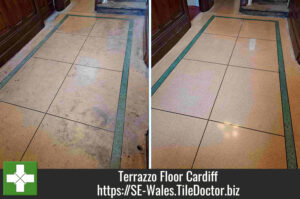 Terrazzo Hallway Floor Renovation Bishop of Wales Residence Cardiff